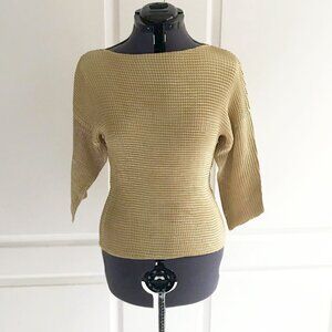 Milano Gold Waffle Top, size M